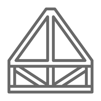 Geometric triangle pattern on black background.