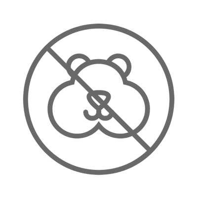 No bear symbol with a slash.